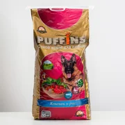 купить Сухой корм для собак Puffins Ягненок и рис 15 кг Мясное ассорти