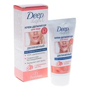 купить Деликатный крем-депилятор Floresan Deep Depil для удаления волос на лице с маслом персика, 50 мл