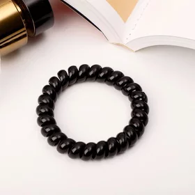 Резинка для волос Пружинка 5 см, чёрный