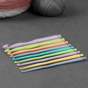 купить Набор крючков для вязания, d 2,5-10 мм, 15 см, 9 шт, цвет разноцветный