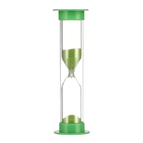 Песочные часы Ламбо, на 1 минуту, 9 х 2.5 см, зеленый