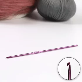 Крючок для вязания, d 2,5 мм, 15 см, цвет МИКС