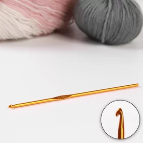 Крючок для вязания, d 3 мм, 15 см, цвет МИКС