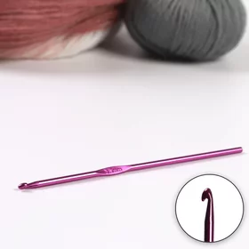 Крючок для вязания, d 3,5 мм, 15 см, цвет МИКС