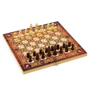 купить Настольная игра 3 в 1 Узоры нарды, шашки, шахматы, 29 х 29 см