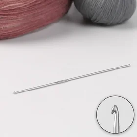 Крючок для вязания, с тефлоновым покрытием, d 2 мм, 15 см