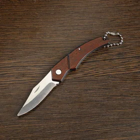 Нож складной Ветерок 12см, клинок 50мм1,4мм, с цепочкой