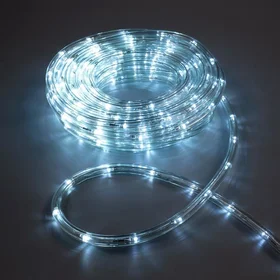 Световой шнур Luazon Lighting 10 мм, IP65, 10 м, 24 LEDм, 220 В, 8 режимов, свечение белое