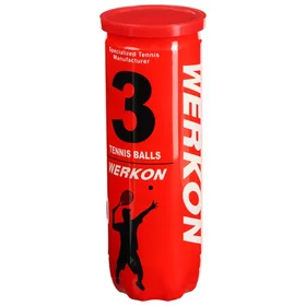 Набор мячей для большого тенниса WERKON 989, с давлением, 3 шт.