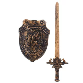 Набор оружия Рыцарь, меч и щит, в пакете