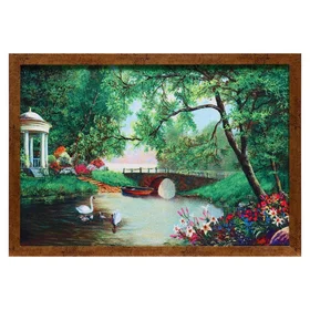 Гобеленовая картина Беседка в саду 4464 см