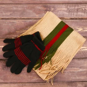 Подарочный набор С 23 Февраля шарф, перчатки