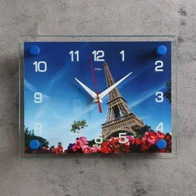 Часы настенные, серия Город, Эйфелева башня, 20х26 см