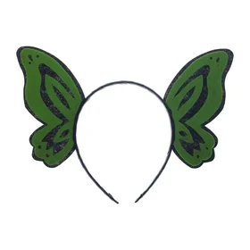 Карнавальный ободок Бабочка, цвет зелёный