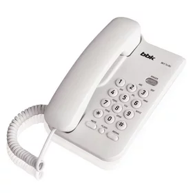 Телефон проводной BBK BKT-74 RU белый