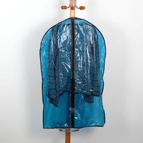 Чехол для одежды Доляна, 6090 см, полиэтилен, цвет синий