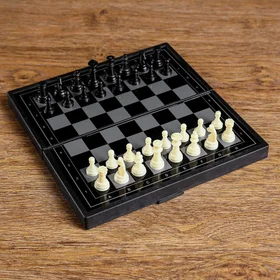 Настольная игра 3 в 1 Зов нарды, шахматы, шашки, магнитная доска 19 х 19 см
