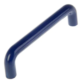 Ручка скоба PLASTIC 009, пластиковая, мо 96 мм, синяя
