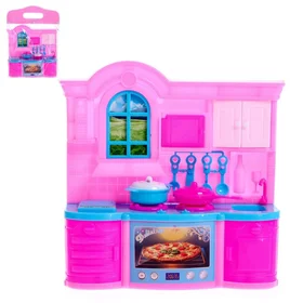 Игровой набор Кухня для куклы, цвета МИКС