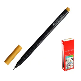 Ручка капиллярная Faber-Castell GRIP, линер 0.4 мм, оранжевая