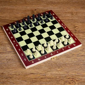 Настольная игра 3 в 1 Карнал нарды, шахматы, шашки, доска 20.5 х 20.5 см