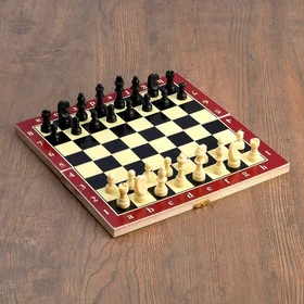 Настольная игра 3 в 1 Карнал нарды, шахматы, шашки, фигуры пластик, доска 29 х 29 см