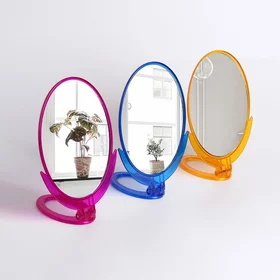 Зеркало складное-подвесное, зеркальная поверхность 12,5 16,5 см, цвет МИКС
