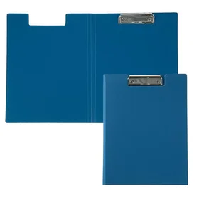 Папка-планшет с зажимом А4, 1.2 мм, Calligrata, пластик, синяя клипборд с крышкой