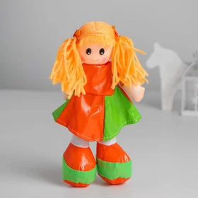 Мягкая игрушка Кукла, в кожаном сарафане, цвета МИКС