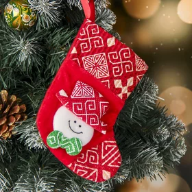Носок для подарков Ночь перед Рождеством 1317,5 см, снеговик красный
