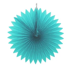 Декор из бумаги Круг, 25 см, цвет голубой