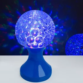 Световой прибор Кубок 10 см, свечение RGB, 220 В, синий