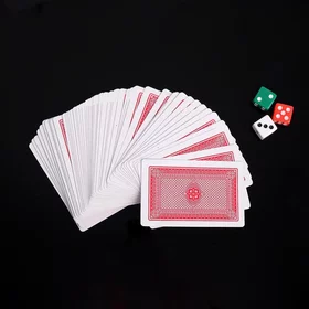 Покер, набор для игры 3 кубика, 1.5 х 1.5 см, карты 54 шт, 5.5 х 10.5 см