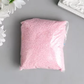 Песок цветной в пакете Нежно-розовый 10010 гр