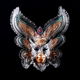 Венецианская маска Бабочка 25см МИКС