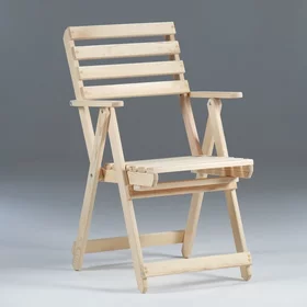 Кресло складное с подлокотниками, 70 х 55 х 92 см