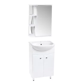 Комплект мебели для ванной комнаты Тура 50 тумба раковина зеркало-шкаф