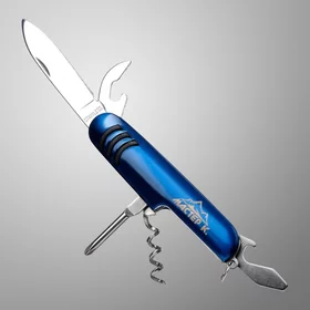 Нож швейцарский Спасатель 6в1, синий