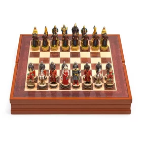 Шахматы сувенирные Монгольское иго, h короля-8 см, h пешки-6 см, 36 х 36 см