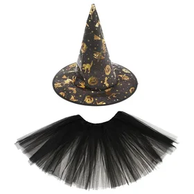 Карнавальный набор Ведьмочка, юбка, шляпа, 3-5 лет, обхват головы 54 см