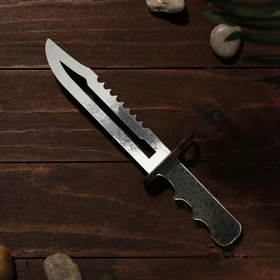 Сувенир деревянный Штык нож, серое лезвие
