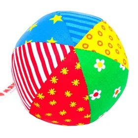 Развивающий мягкая погремушка Мяч Радуга, цвета МИКС