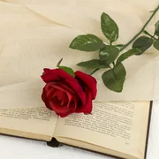 купить Цветы искусственные Роза 56 см d-8,5 см, красный