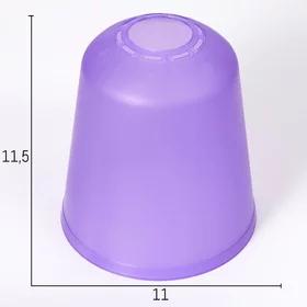 Плафон универсальный Цилиндр Е14Е27 фиолетовый 11х11х12см