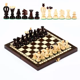 Шахматы польские Madon Королевские, 28 х 28 см, король h6 см, пешка h-3 см