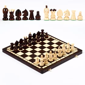Шахматы польские Madon Королевские, 44 х 44 см, король h8 см, пешка h-4.5 см
