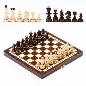 Шахматы польские Madon Жемчуг, 28 х 28 см, король h-6.5 см, пешка h-3 см