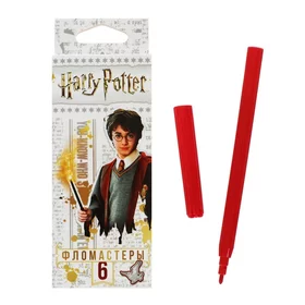 Фломастеры 6 цветов Гарри Поттер, картонная коробка, европодвес