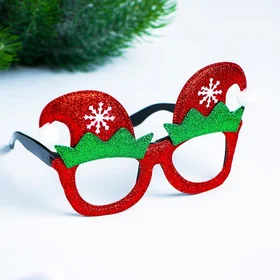 Карнавальные очки Новогодние, цвета МИКС