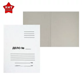 Папка-обложка Calligrata Дело, 300 гм2, на 200л, белая, немелованная